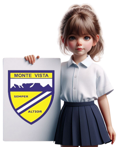 Monte Vista Primary School Girl with badge